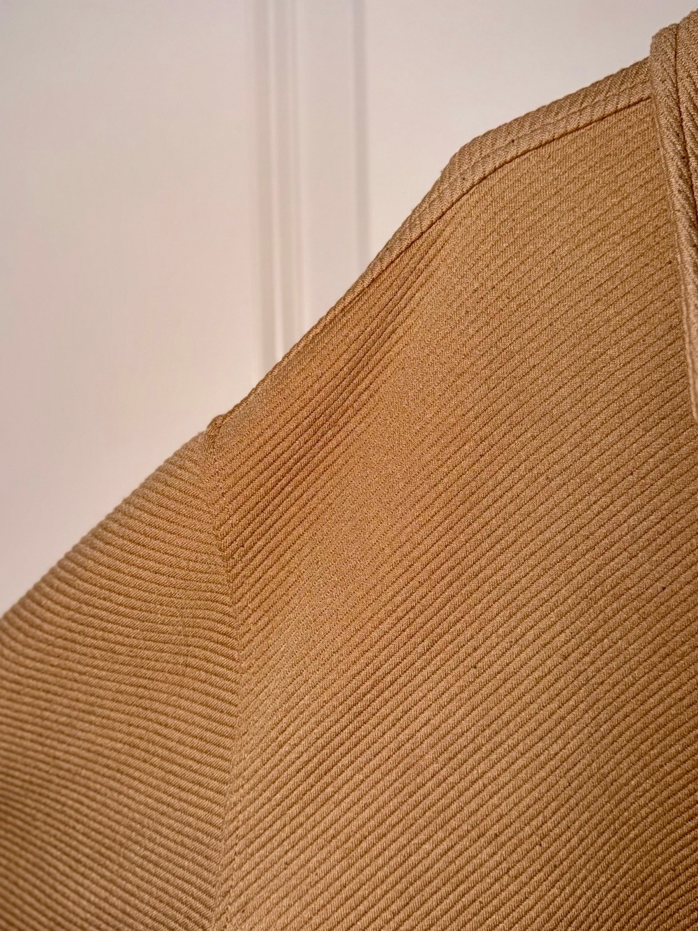 Tan Ribbed Button-Front Cardigan - Picture 5 of 9